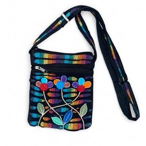 Colorful Floral Crossbody Bag